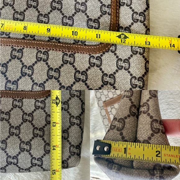 Gucci Plus PVC leather Tote Bag with attached Key Chain Wallet - Picture 16 of 16